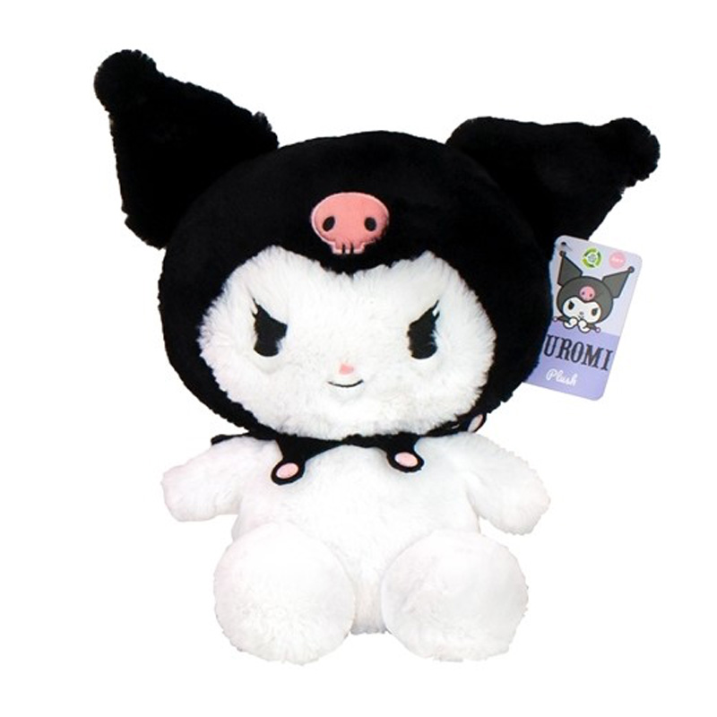 Sanrio - Kuromi Plush Fluffy - 23 cm (Purple or Black)